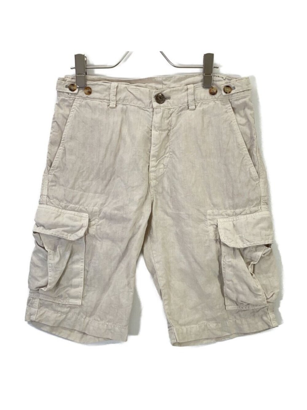 Brunello Cucinelli Light Beige Linen Shorts
